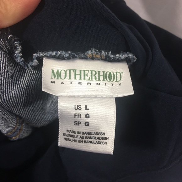 Motherhood Maternity Cut Off Cropped Jeans Size L - Picture 7 of 8